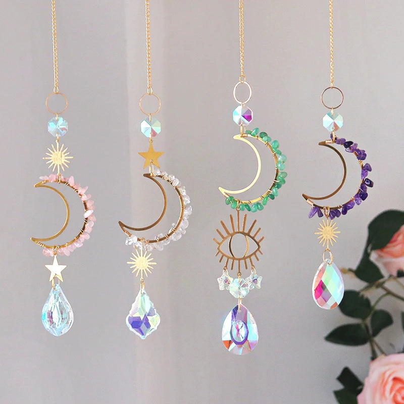 Wholesale  High Quartz   Crystal Sun Catcher  Crystal Sun Catchers Hanging Suncatcher for Decoration