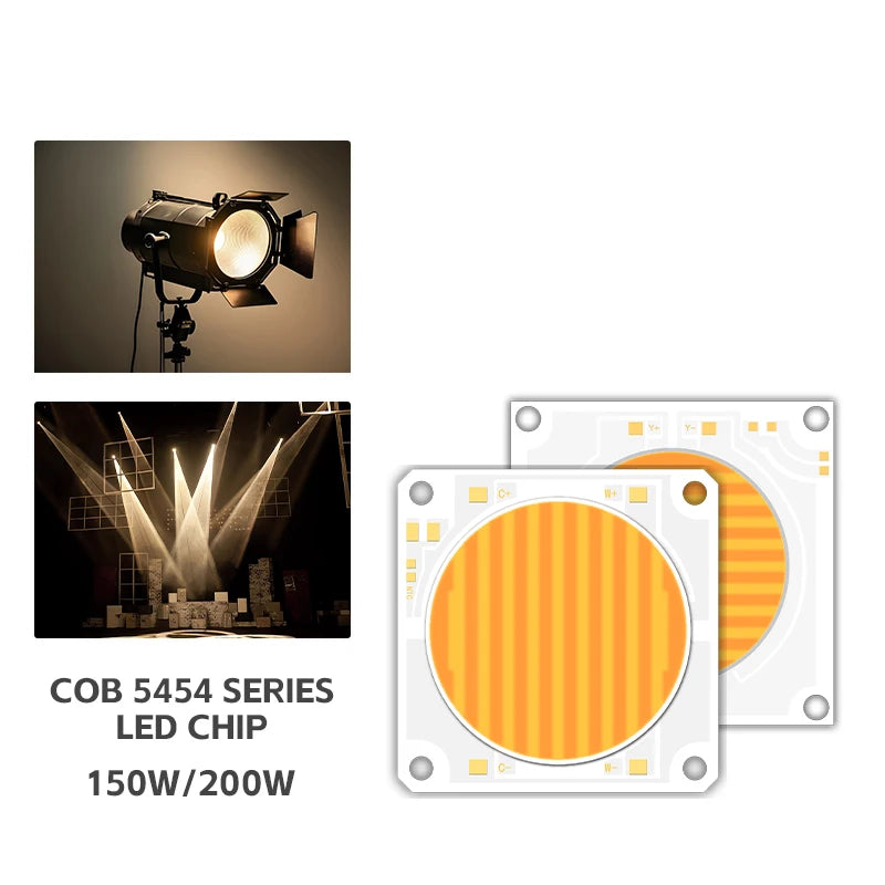 LEAENEW ODM Factory 150W-400W COB LED 55MM*55MM Pure Copper Board 3.0mm WHITE 95 CRI 2700-6500K 112000LM 2-Year Warranty Led