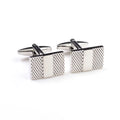 Wholesale Silver Engraved Texture Elegant Cufflinks Custom Mens Suit Shirt Fashion Accessory Wedding Tuxedo Trendy Jewelry Gift