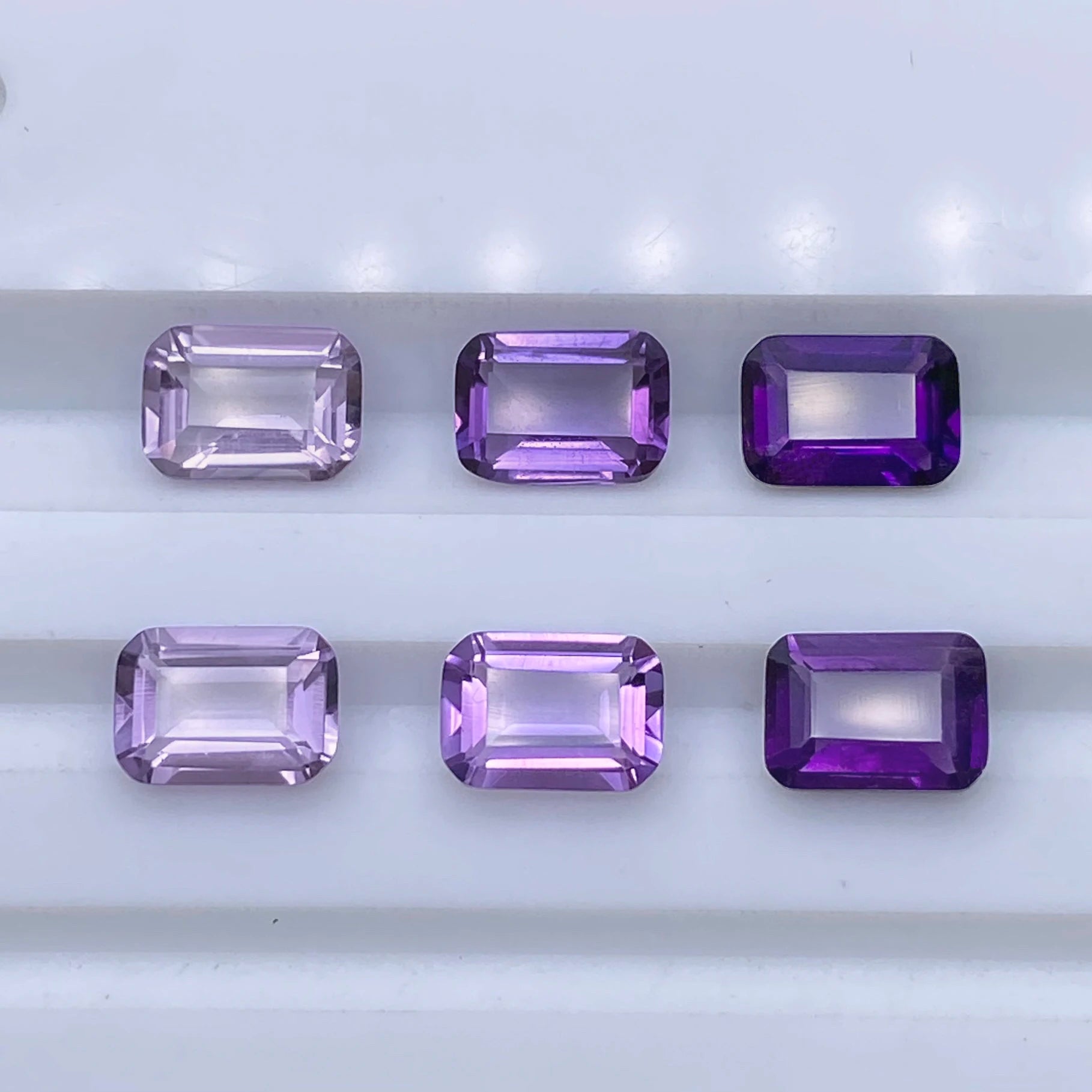 Octagon Shape 5x3mm~10x8mm Natural Loose Gemstone South Africa Amethyst / Brazil Amethyst Faceted Good Quality Natural Amethyst