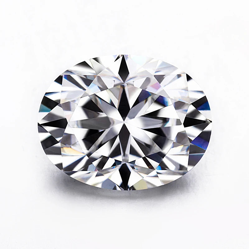 Jewelry Making VVS White GRA Certified 2CT 8x6mm Oval DEF Color Moissanite Diamond Loose Moissanite