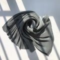 Zifeng OEM Polyester Schal Malaysia Hot Sale Plain Pleated Chiffon Scarf