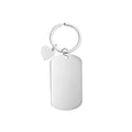 Wholesale Strip Bar Keychain Mirror Polish Stainless Steel Stamping Blank Keychain for DIY Custom Name Engrave Tags Keychain