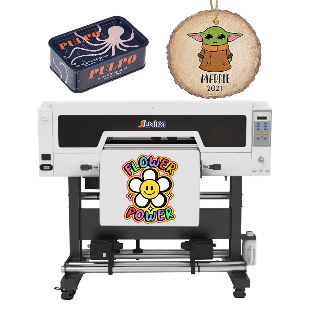 SUNIKA 60cm Uv Dtf Printer with Laminated Machine 3 Heads I3200 Printhead AB Film Uv Dtf Printer