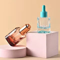 Luxury Empty Perfume Essential Oil 30ml 50ml 100ml square Rectangle Glass Dropper Bottle with clear Rubber Lid