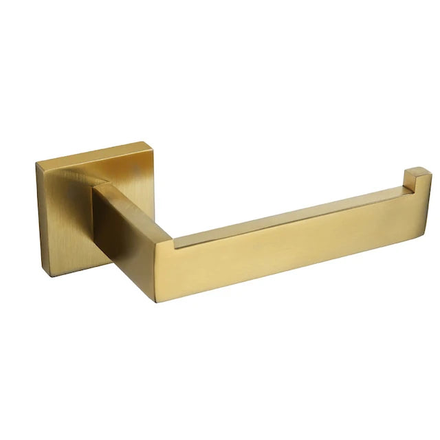 Modern Bathroom Toilet Paper Tissue Holder Brushed Nickel Stainless Steel Rose Gold Finish Includes Roll Holder Rod Factory