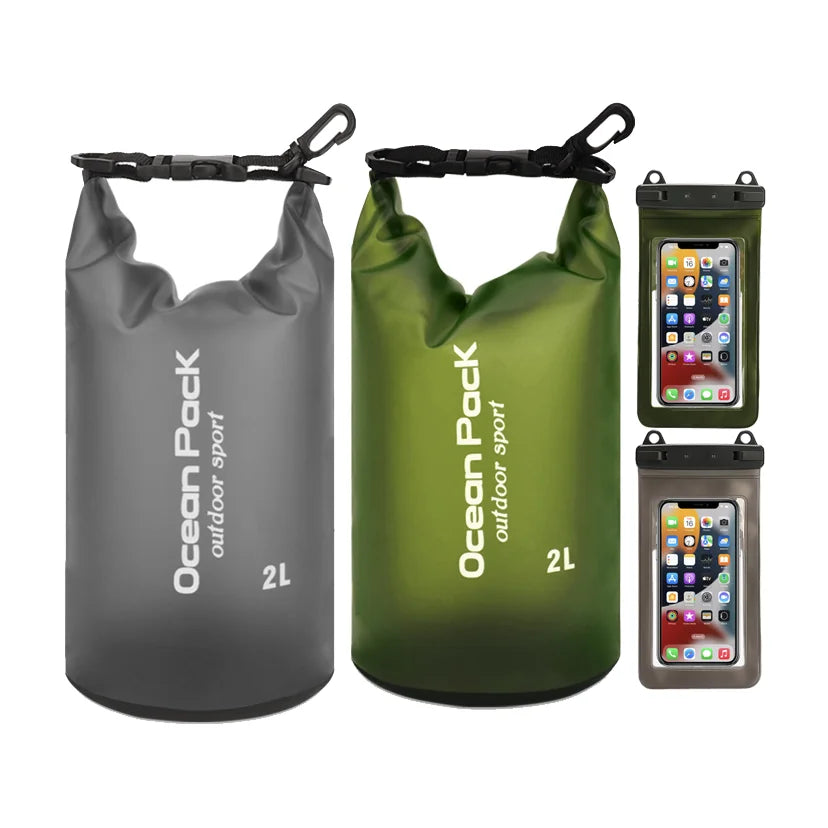 Waterproof Dry Bag 7.0 Inch IPX8 Mobile Phone Bags Beach Ocean Drying Pack Diving Swimming Kayak Boating Cell Phone Pouch