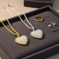 Custom HipHop Crystal Necklace Blanks Sublimation Made Photo Jewelry