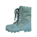 Wholesale 8 Inch Green Outdoor Leather Training Boots Sports Shoes for Travel Fishing Camping Work Breathable Boots