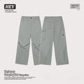 Men's Simple Style Solid Color Ins Fashion Brand High Street Design Casual Loose Straight Trousers Cargo Pants Baggy Sweatpants
