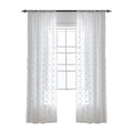 Ins Hot Voile White Rod Pocket Semi Fancy Sheer Curtains White Tufted Sheer Curtains Girls Kid Nursery Decor