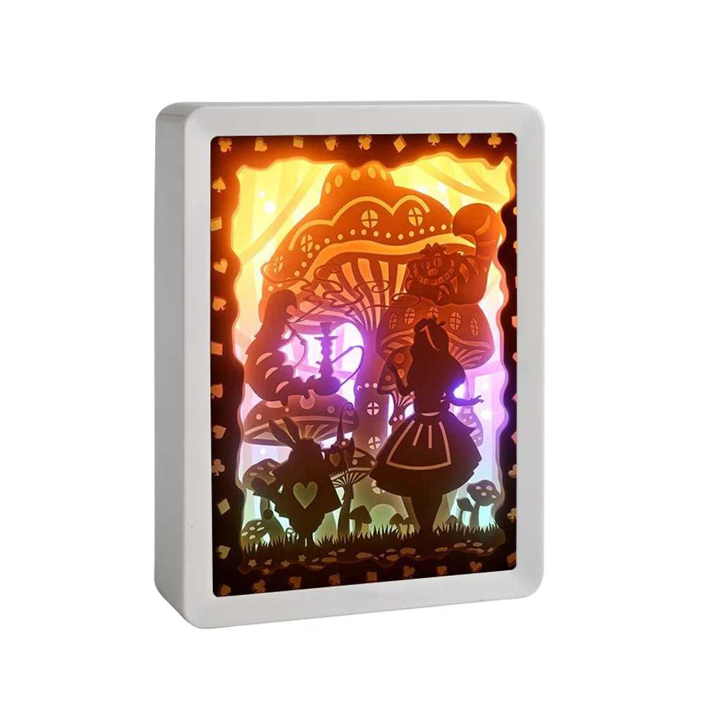 Anime Manga Decorations Kids Room Lights Shadow Box Frame Picture Custom 3D Night Light Gift Items for Kids