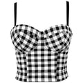 French Plaid Small Camisole Outer Wear Wrapped Corset Fashion Trend Personality Tight Sling Camisole