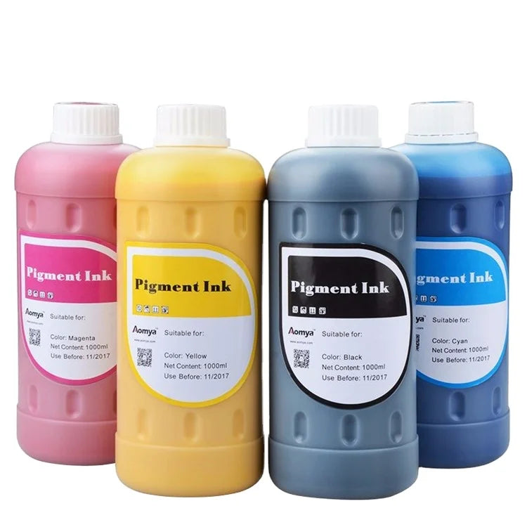 Aomya Water Based Pigment for for Digital Printing Vivid Color 500ml & 100ml / 1000ml Compatible with EPN Printer