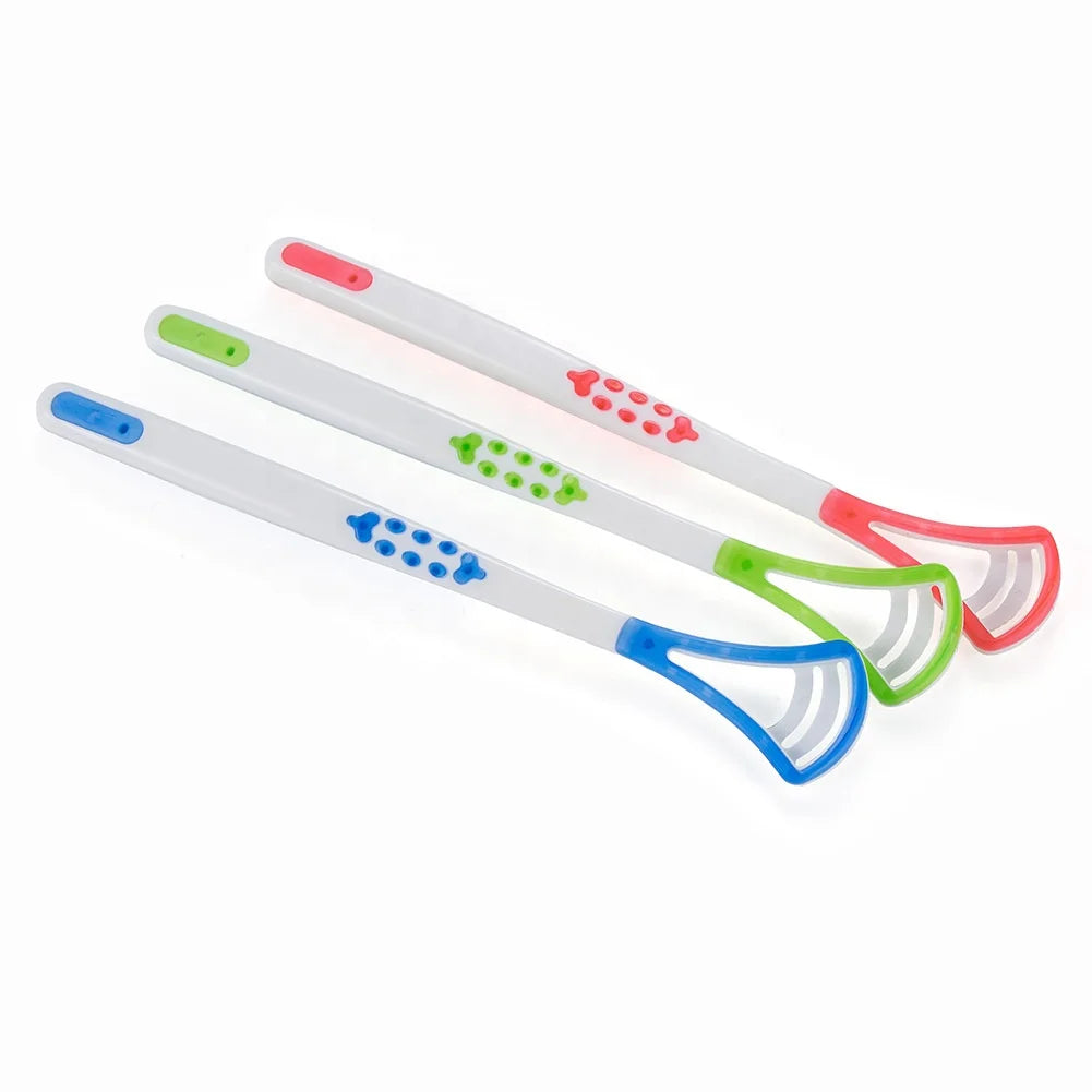 Customizable Tongue Cleaning Tool Colorful Personalize Tongue Cleaner Plastic Tongue Scraper