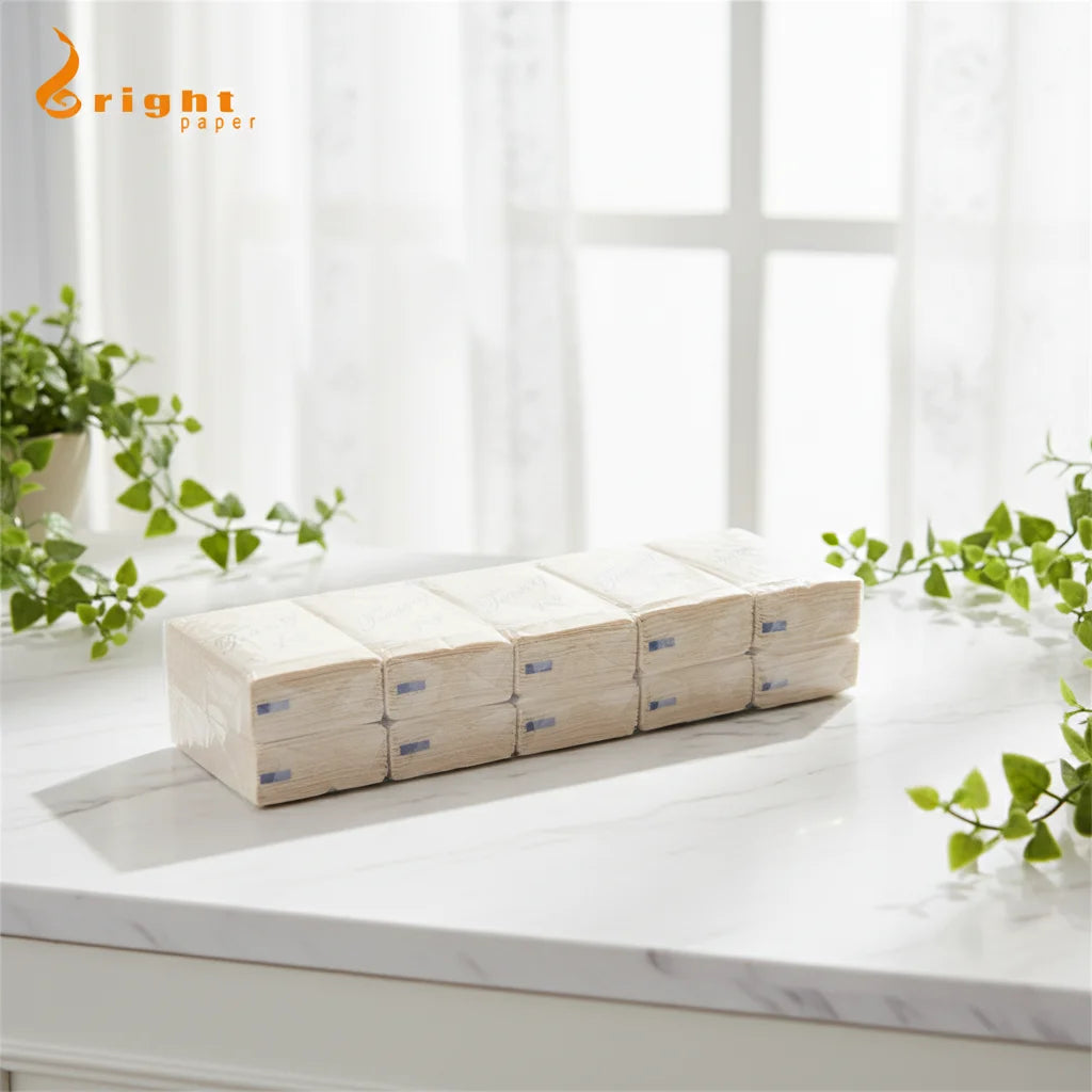 Soft Pack 2 Ply Box Tissue Facial Napkin Tissue Paper 100% Virgin Wood Pulp Material Home Use