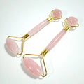 DIY 100% Natural Rose Quartz Jade Roller Facial Massage Set Facial Beauty Double Ended Jade Roller