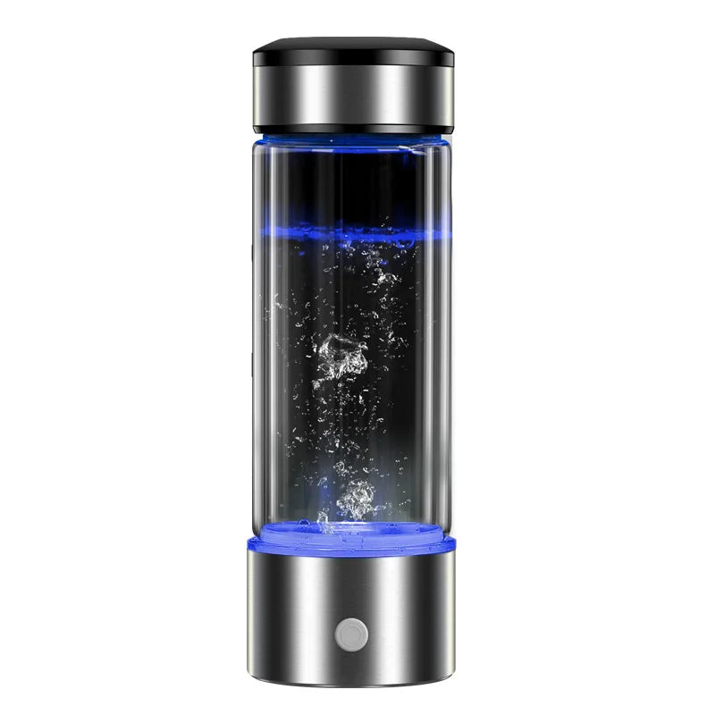 BORGE 450ML Portable Rechargeable Rich Hydrogen Water Generator Bottle Pure H2 Alkaline Water Drinking Bottle