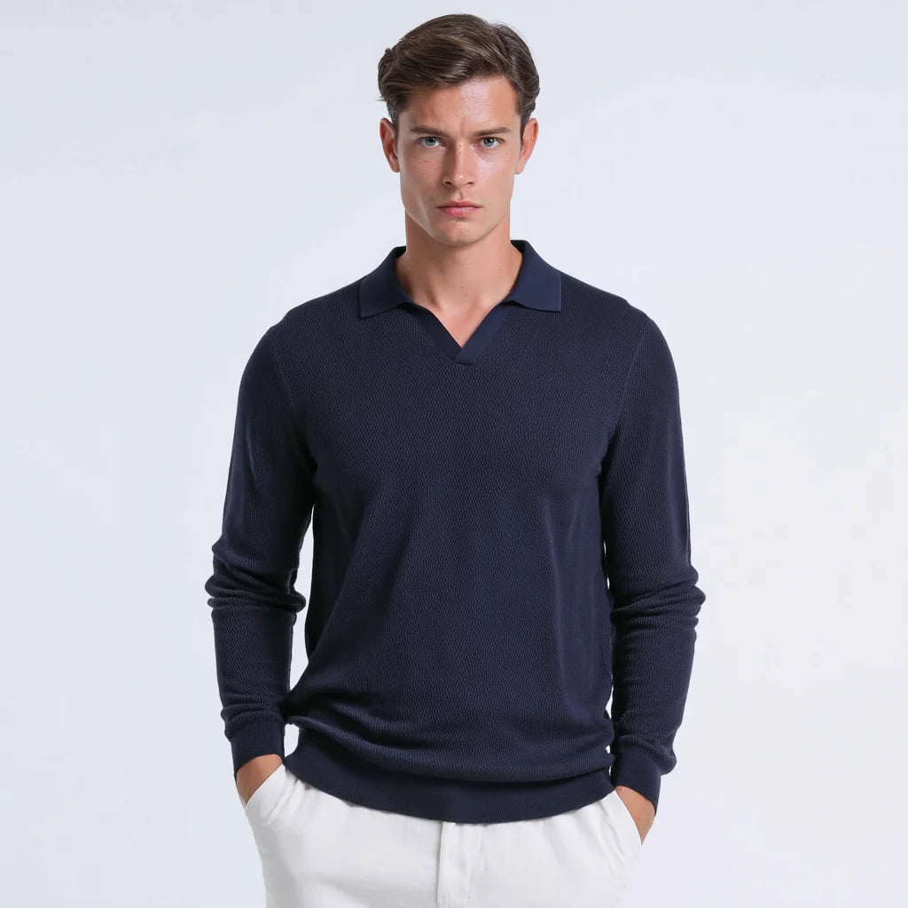Mens Lightweight Pullover Sweater 100% Cotton 18G Fine Gauge Knit Long Sleeve Crew Neck Jumper OEM Custom