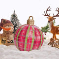 Waterhan FTY8771D 2025 LED Lights PVC Exercise Ball Blowup Festival Decoration Inflatable Christmas Ornament Custom Logo 105.5cm