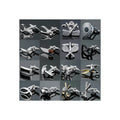 Gold and Silver Color Two Tone Sports Equipment Gadget Shape Cufflinks Men's French Shirt Wholesale Cufflinks for Party