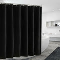 Factory Price Black Shower Curtain Liner 220x200cm Hotel Quality Fabric Rust Resistant Grommets Water Resistant Curtains