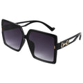 New Fashion Sunglasses Net Red Big Frame Plain Skinless Shading Glasses Party Camp Sunglasses Factory Wholesale