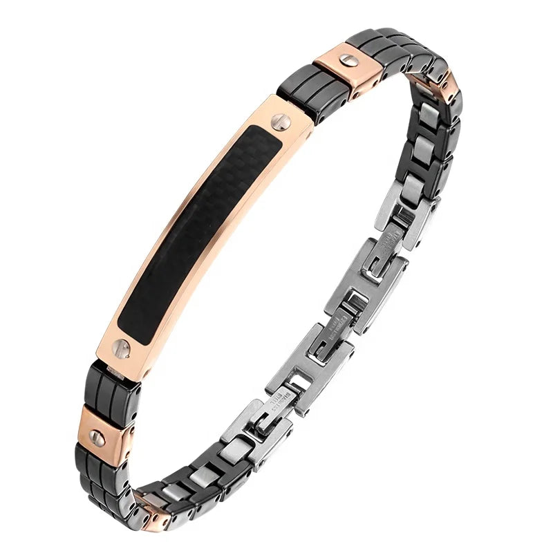 OEM Fashion Jewelry Inspirational Bracelet 316L Stainless Steel Screw Bracelet Minimalist Jewelry for Men Gift