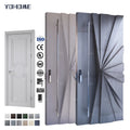 Yohome Custom 3D Stylish Front Entry Doors Contemporary Durable Entry Door Weather Resistant Cast Aluminum Front Doors