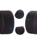 Eco-Friendly 1" 25mm Nylon Elastic Hook and Loop Fastener Tape Die Cut Durable Self-Adhesive Roll Strap for Garment Bag Storage