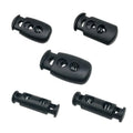 Guanfeng Plastic Black Color Garment Bags Shoes Hats Adjustable Plastic Clothing Spring Cord Stop Toggle Stopper