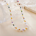 Collier Fashion Summer Beach Charm Seashell Bead Bohemian Freshwater Pearl Choker Necklace for Women Girls