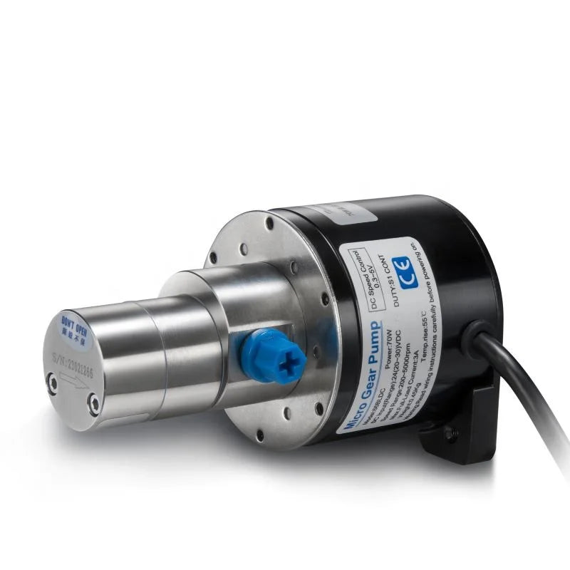 Fluidsmart 2-3 LPM Mini Gear Pump Brushless Motor Small Water Liquid Pump SS316L Body Micro Magnetic Gear Pump