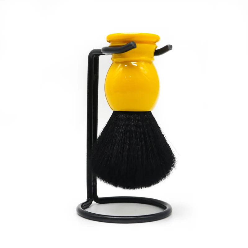 JDK 1PC Low MOQ Acrylic Handle Beard Brush Double Layer Design Synthetic Hair Shaving Brush Grooming Tools