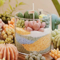 Scented Candle Set Eco-Friendly Disposable Diy Succulent Fragrance Houseplant Cactus Sand Painting Handmade Wedding Partner Hand