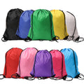 AI-MICH Custom Logo Drawstring Bag Printed Gift Polyester Double String Handbag Drawstring Bag