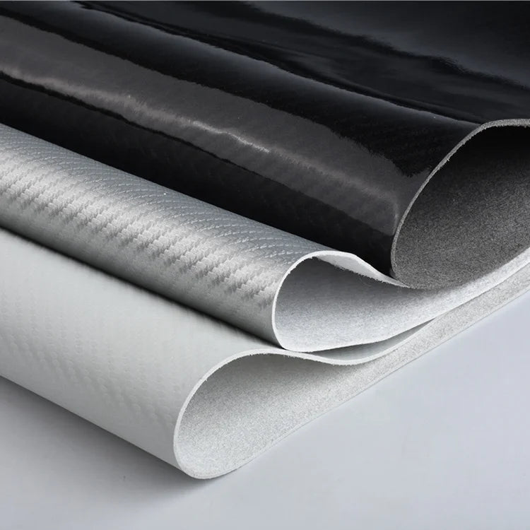 Modern Eco-Friendly YUHUA Carbon Fiber Microfiber 0.5-1.4mm Thick Colorful Faux Leather Fabric for Shoes Bags Sofas for Modern
