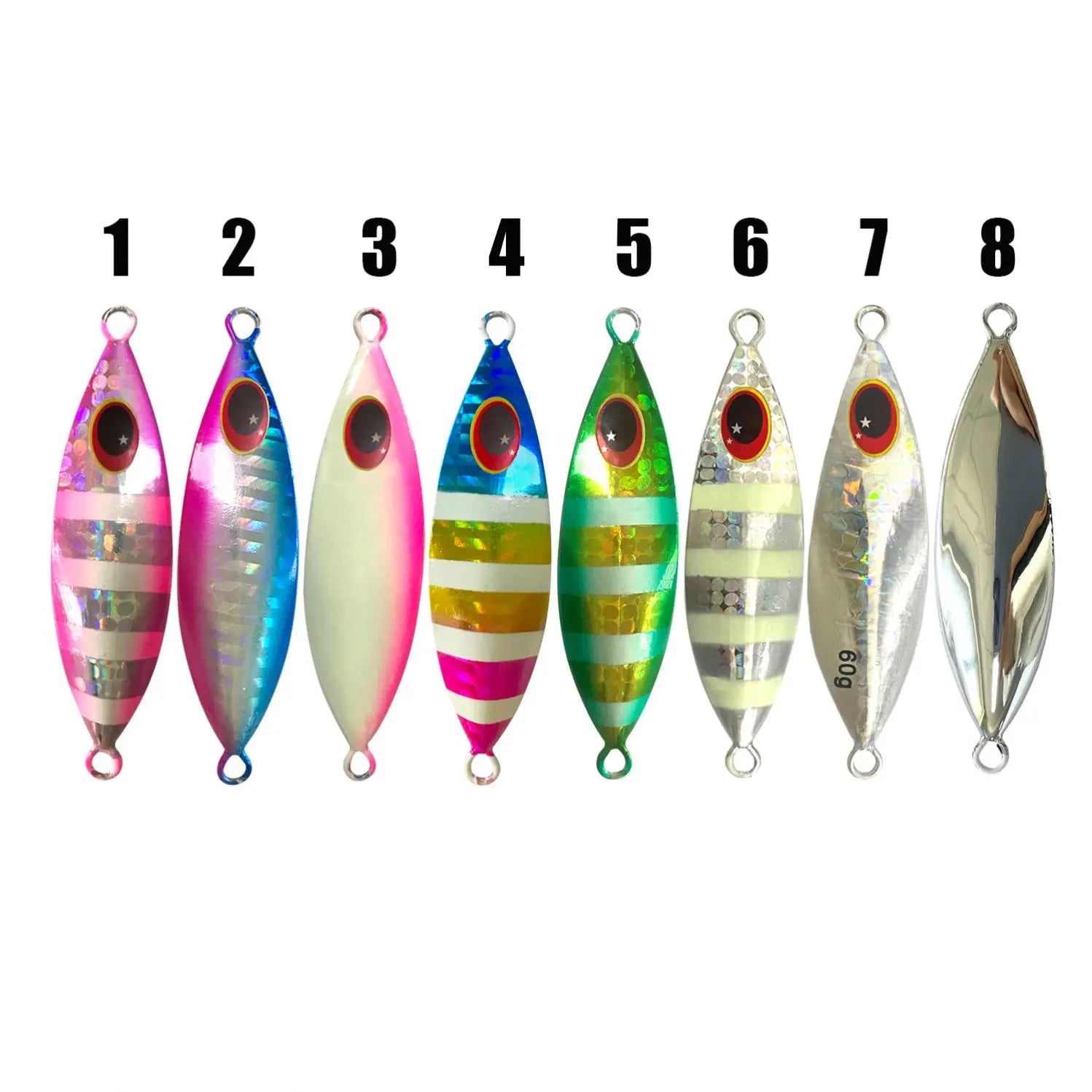 Free Sample Slow Sinking Metal Jig Lure Bait 15G 20G 30G 40G 60G Fishing Lead Pesca Sea Fishing Lure Fishing Lead Jig