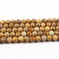 Wholesale Natural Picture Jasper Gemstone Beads Landscape Jasper Beads for Jewelry Making 4mm 6mm 8mm 10mm 12mm