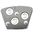 Magnetic Quick-Change Adapter Plate for Trapezoid Diamond Grinding Tools with 8mm 9mm or 9.5 Mounting Holes