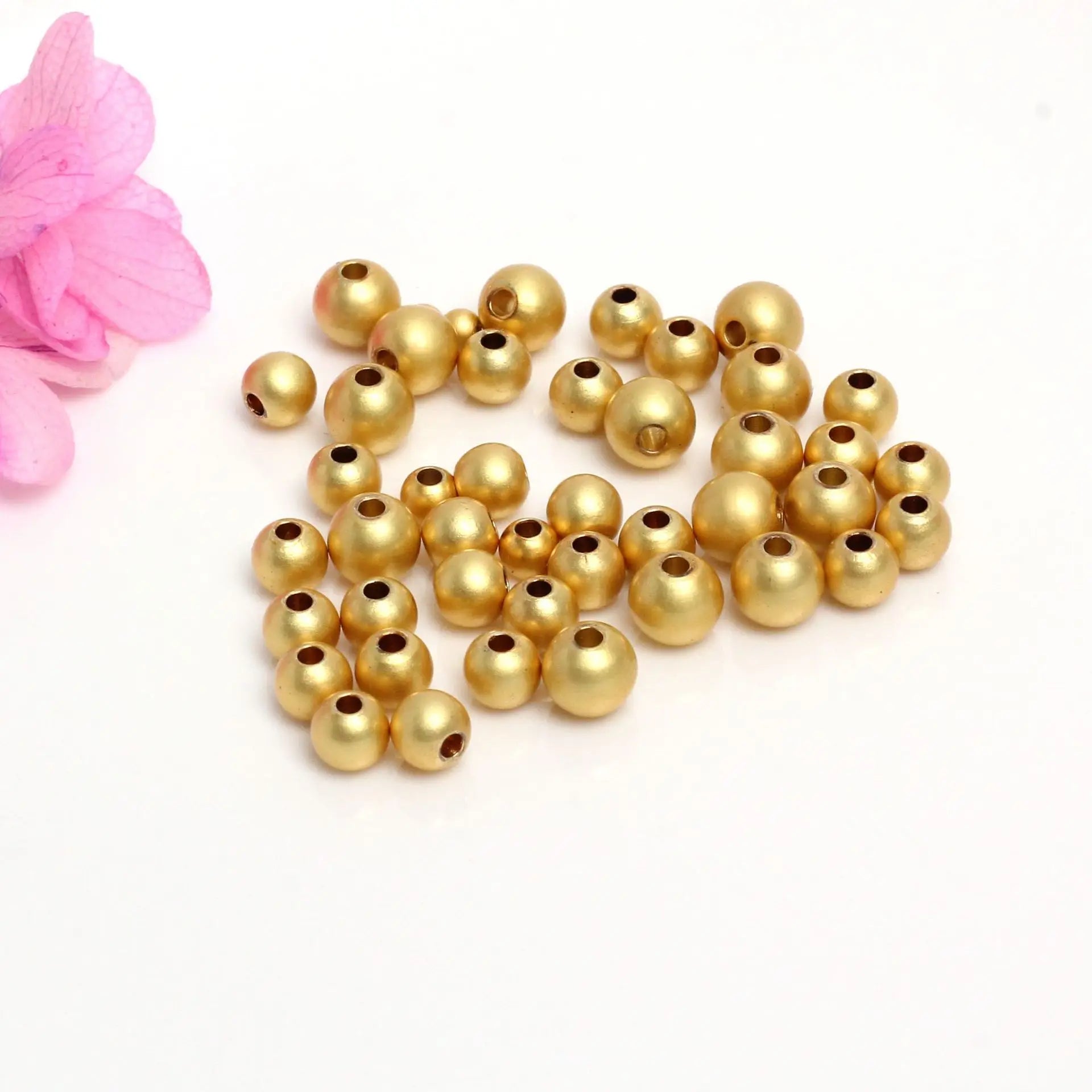 Ancient Gold Solid Separated Bead Loose Bead DIY Jewelry Bracelet Necklace Accessories Handmade Jewelry Beads