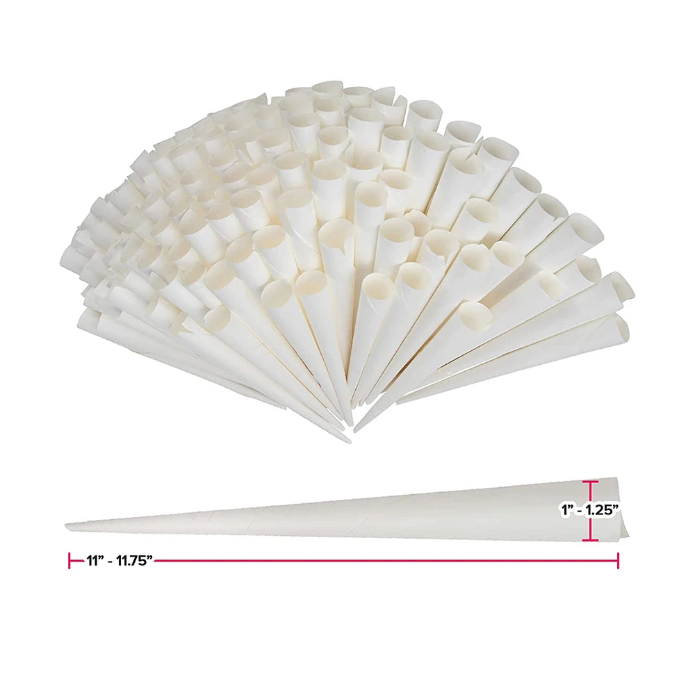 Budget-Friendly Disposable Kraft Paper Cones for Candy & Cotton Food Grade Logo Printing for Craft Use