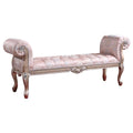 OE-FASHION Palace French Baroque Neoclassical European Antique Solid Wood Leather Fabric Adjustable Bedroom Furniture Bedside MegaBDM