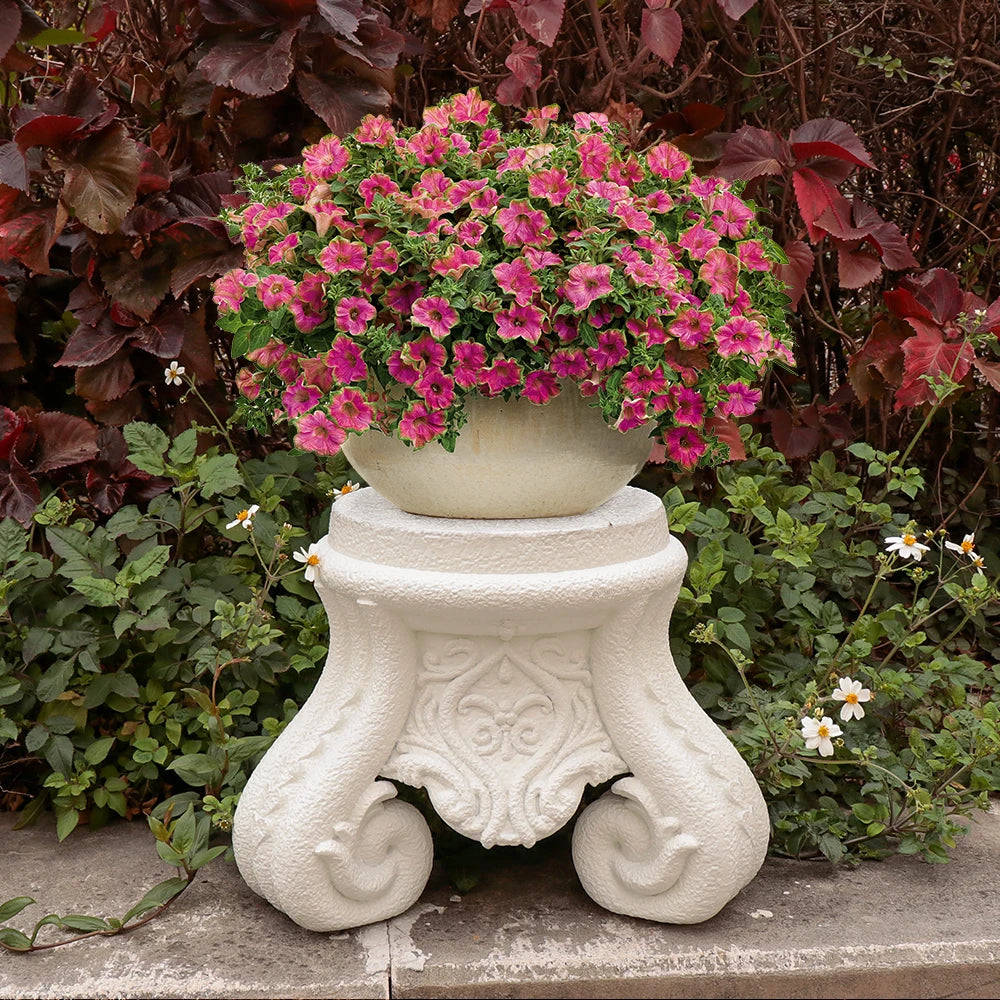 12 Inch Outdoor Garden Sculpture Classic Base Indoor Sculpture Garden Side Table Courtyard Terrace Home Corridor Sculpture