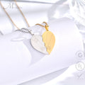 Merryshine Personalized Customizable Stainless Steel Valentine's Day Love Necklaces for Couple