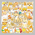 51PCS Factory Wholesale Cute Cartoon Animal Creative Trend Shiba Inu Stickers Refrigerator Desktop Guitar Phone case Stickers
