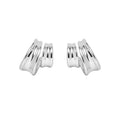 Original Design New Style Female Simple Earrings Double-Layer Curly Irregular Exaggerated Hoop Earrings in Trendy Brass