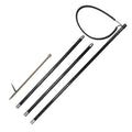 240cm 8ft Customizable Durable Carbon Fibre Pole Fish Stainless Steel Adjustable Handle Fork Spear With Barb Head Fishing Tools