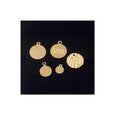 GP 14k Gold Filled Disc Charms Women Jewelry Tags Findings Pendants Custom Engraved Logo Available