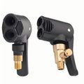 Bike Pump 2-in-1 Tire Inflator Adapter Auto-Detect Schrader/Presta Valve Precision Air Release Plastic Car Motorcycle Bicycle